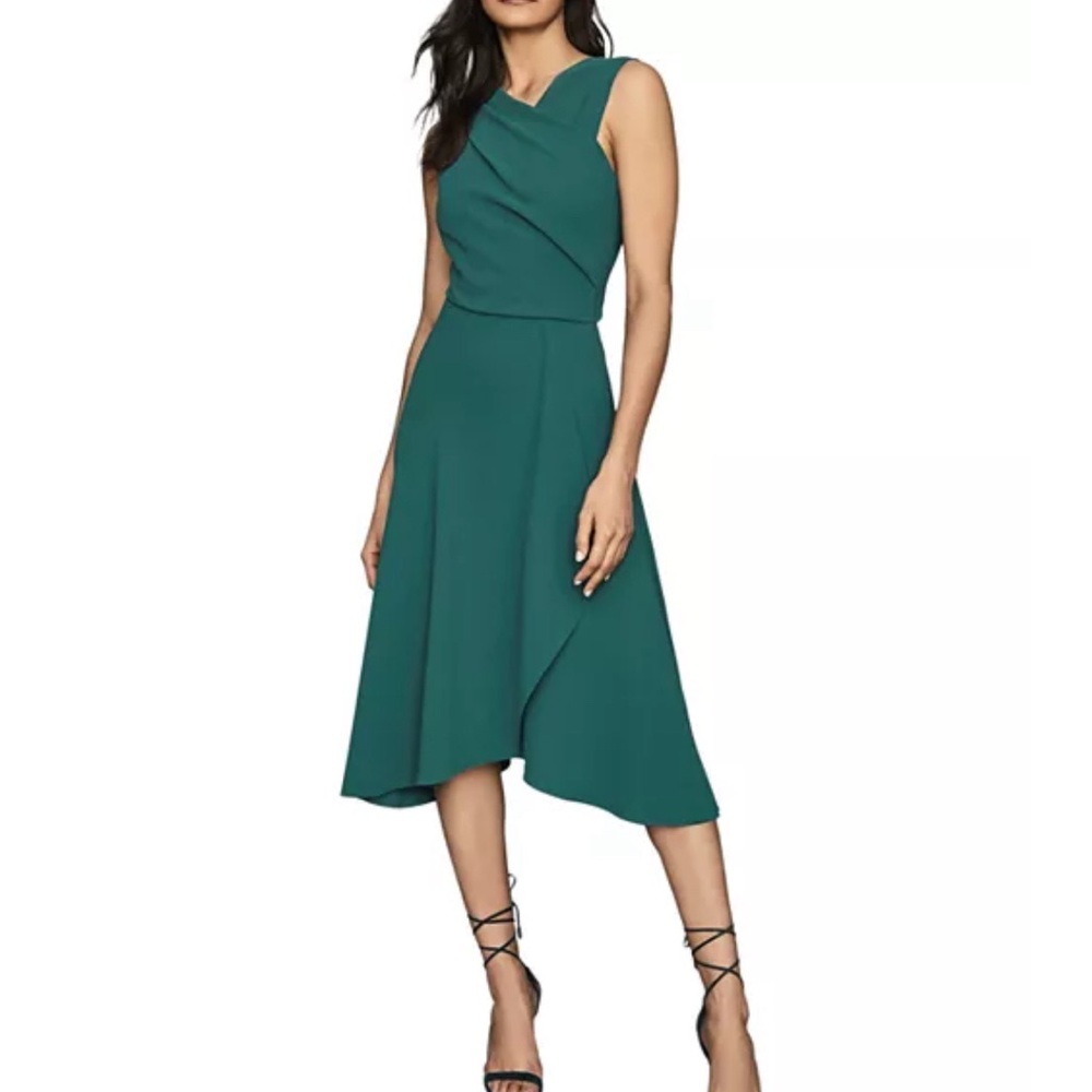 NWT Reiss Marling Wrap Front MIDI Dress